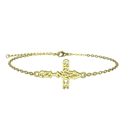 Amazing Grace Cross Bracelet