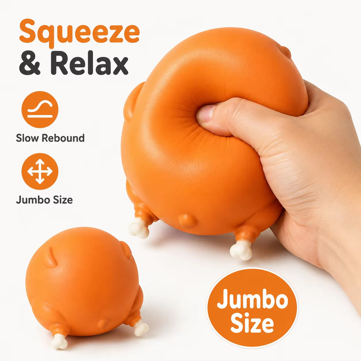 Big Squishy Roasted Turkey Novelty Toy