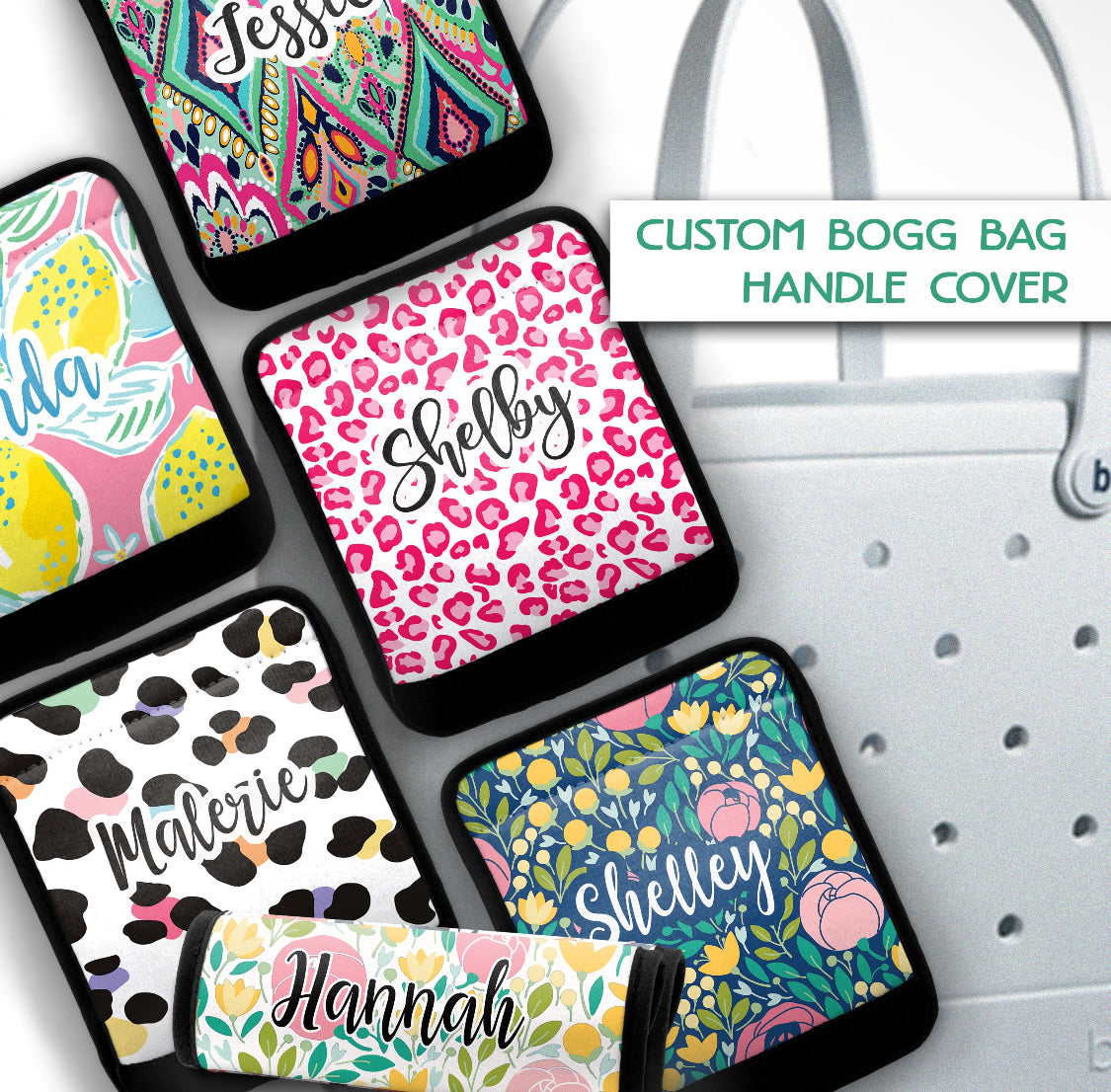 Personalized luggage handle wrap