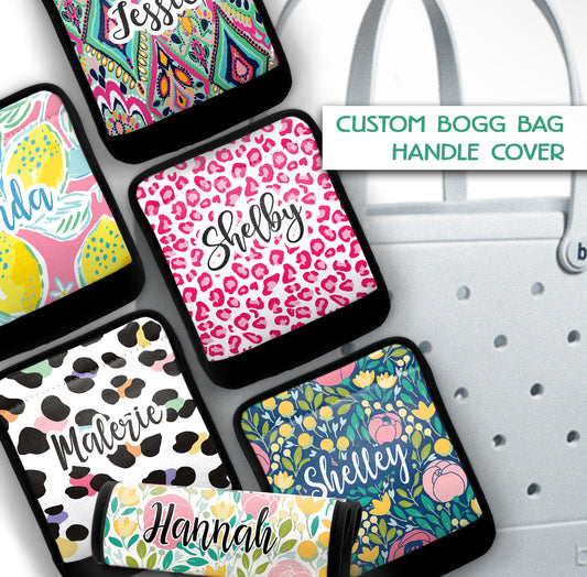 Personalized luggage handle wrap