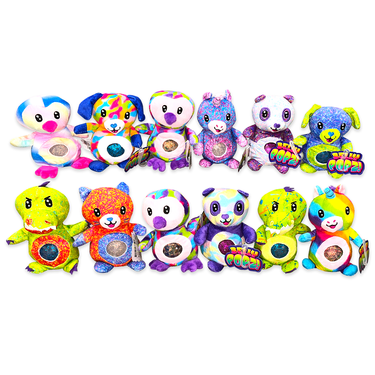 Belly Popz Squeeze Plush Stress Toy Assortment
