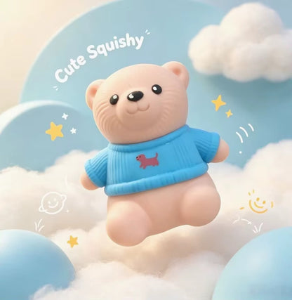 Jumbo Cozy Winter Sweater Bear Squishy