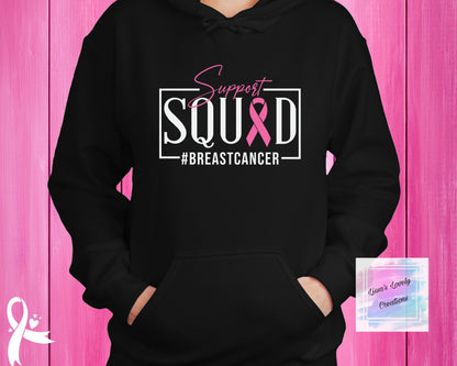 Breast Cancer Awareness Support Squad hoodie