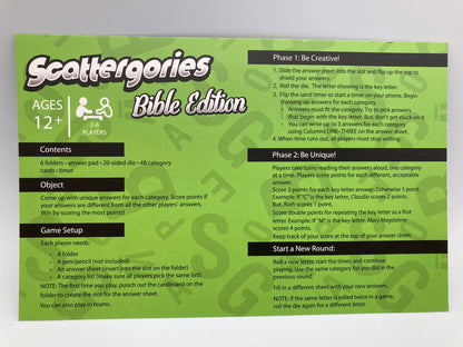 Scattergories® Bible Edition Game