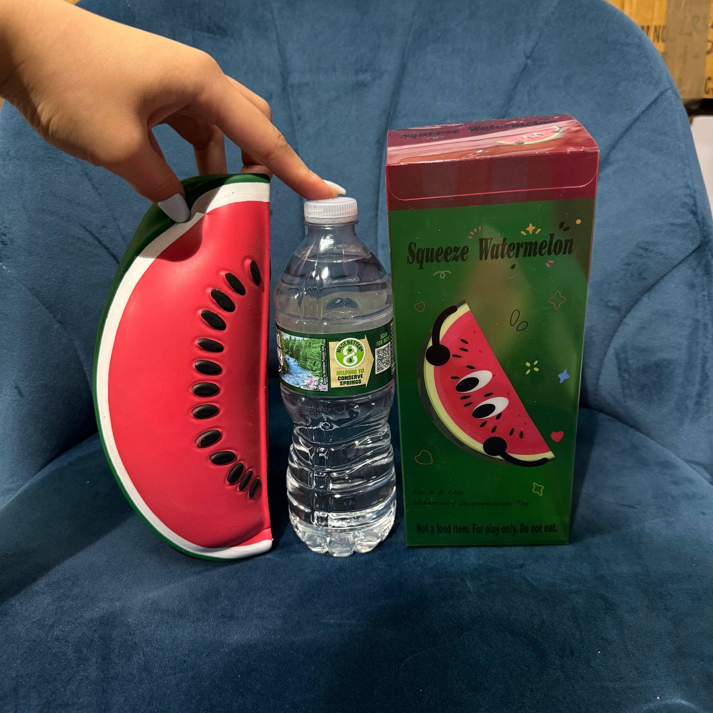 Jumbo Watermelon Slice Squishy 8"