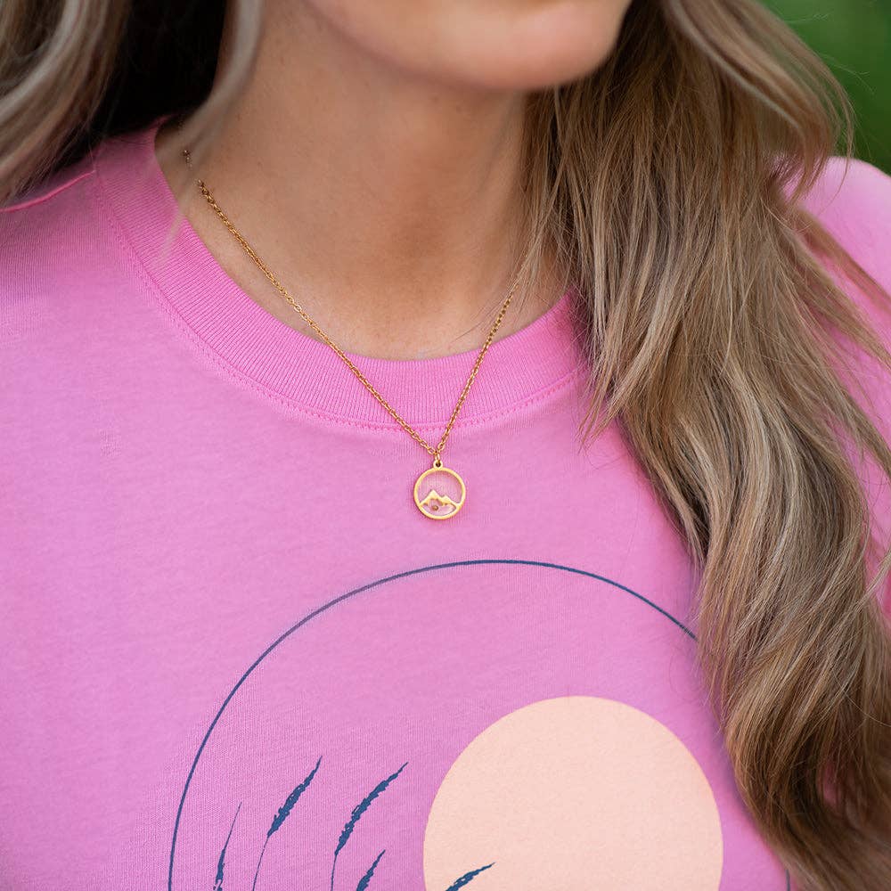 Mustard Seed Mountain Necklace