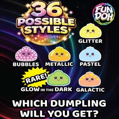 Fun Doh Mystery Dumpling Squishies - Ultra Rare Collectors Edition 1
