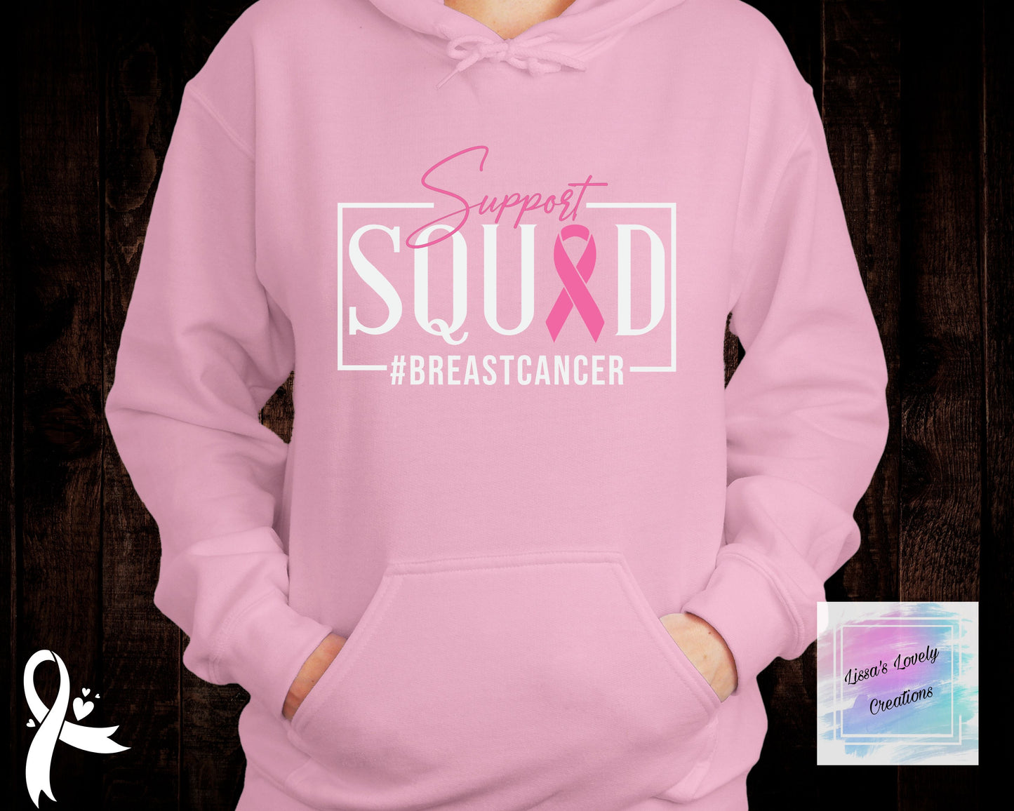 Breast Cancer Awareness Support Squad hoodie