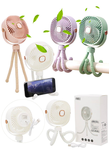 Matte Pastel Led Flexible Leg Electric Fan