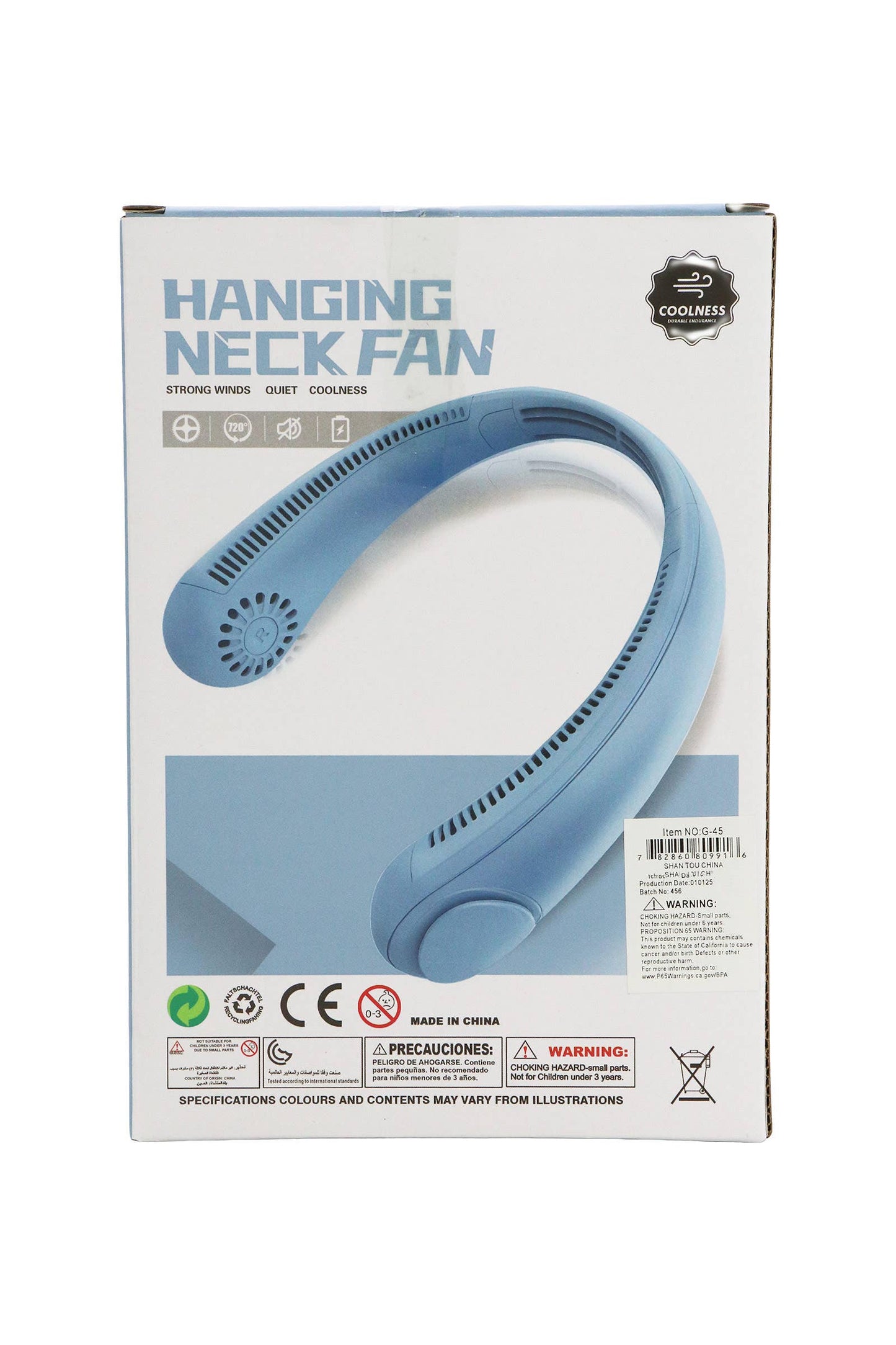 Bladeless Neckband Electrical Fan