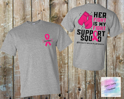 Breast Cancer Awareness Team Shirley Support Squad Shirt