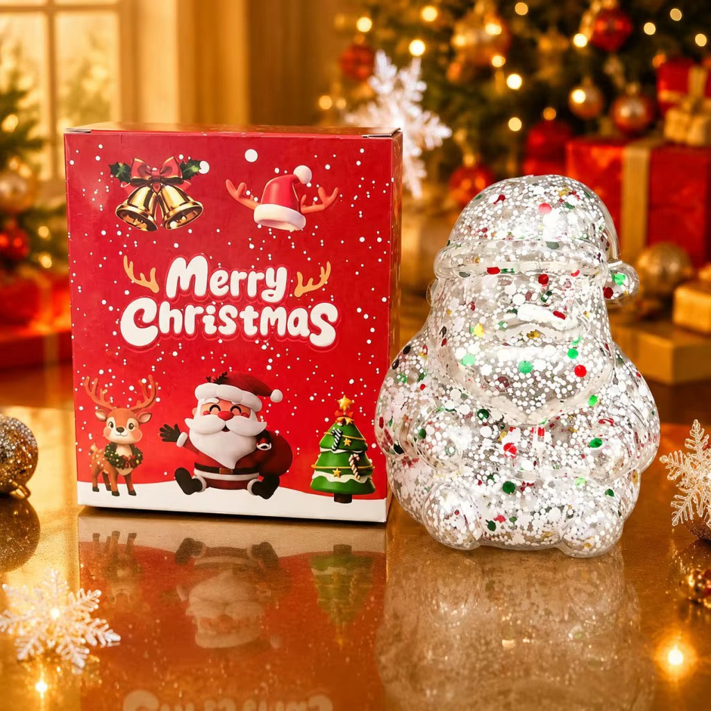 Glitter Santa Squishy Toy – Maltose-Style Sensory Fidget Toy (Pre-Order ETA Week of Sept 14)