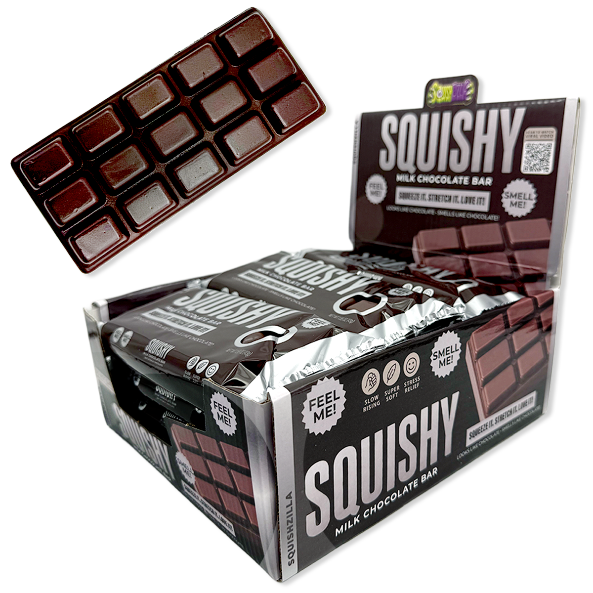 Fun Doh Slow Rise Scented Squishy Chocolate Bar