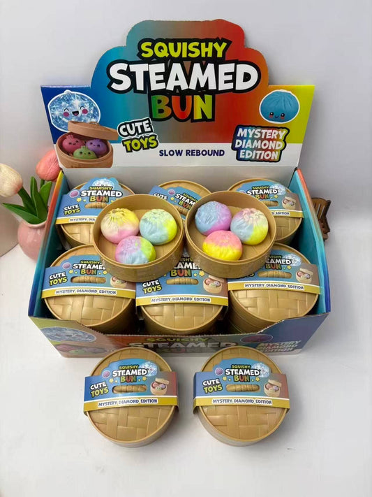 3-in-1 Mini Rainbow Squishy Dumpling Toy