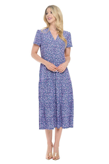 ARYEH - Gloria Floral Print Midi Dress