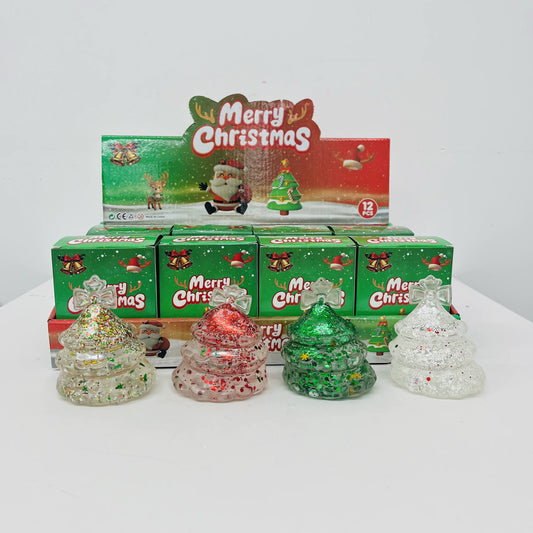 Glitter Christmas Tree Squishy Toy – Maltose-Style Sensory Fidget Toy (Pre-Order ETA Week of Sept 14)