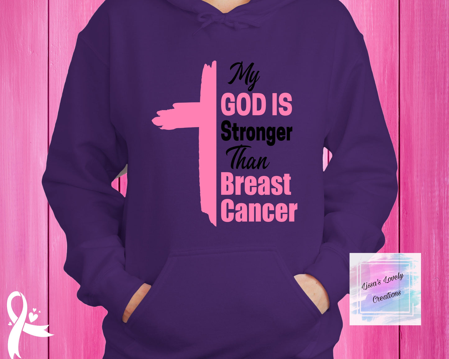 Breast Cancer Awareness My god hoodie