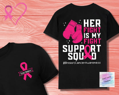 Breast Cancer Awareness Team Shirley Support Squad Shirt