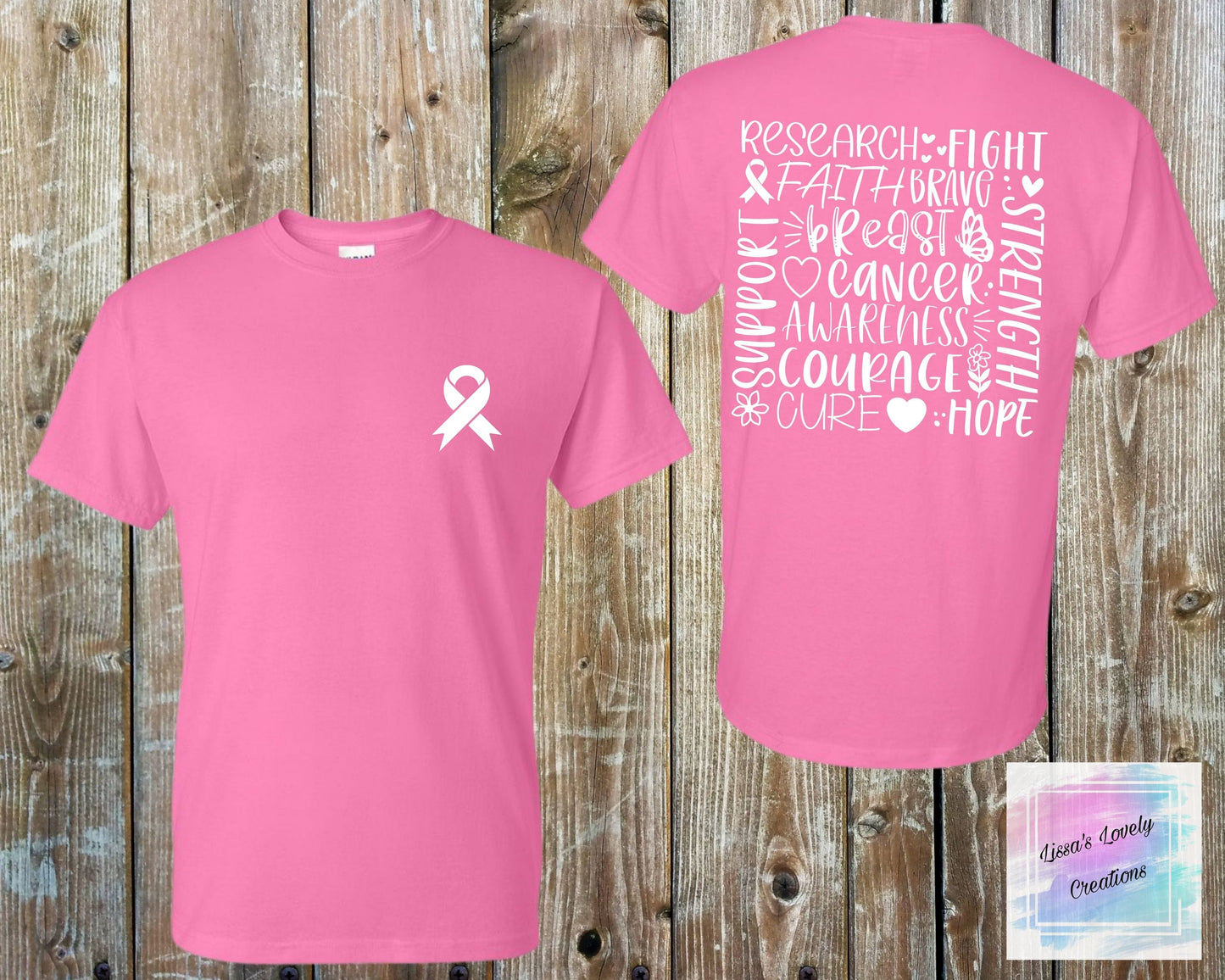 Breast Cancer Awareness Word Art Shirt