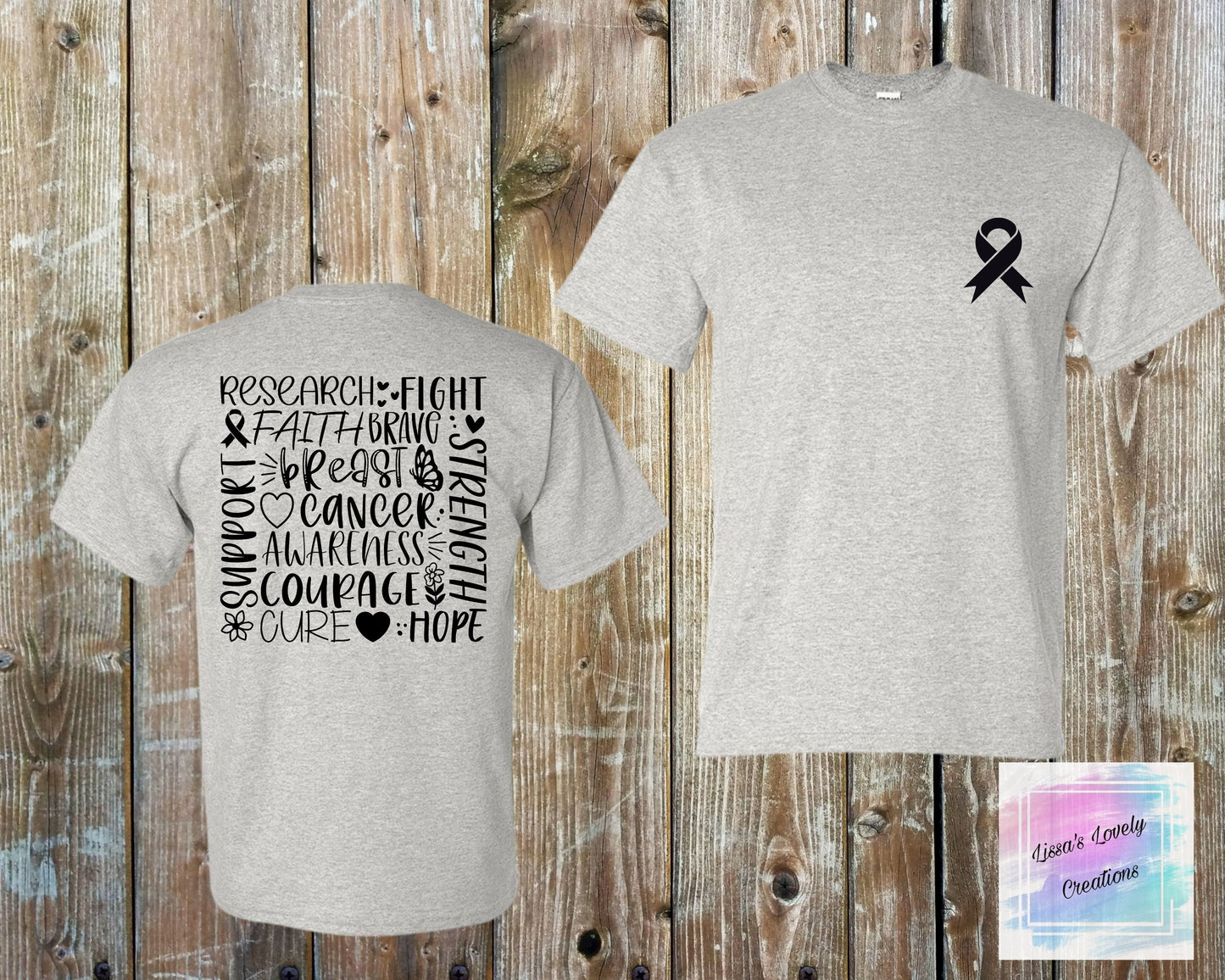 Breast Cancer Awareness Word Art Shirt