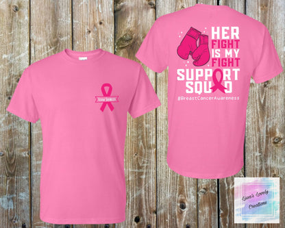 Breast Cancer Awareness Team Shirley Support Squad Shirt