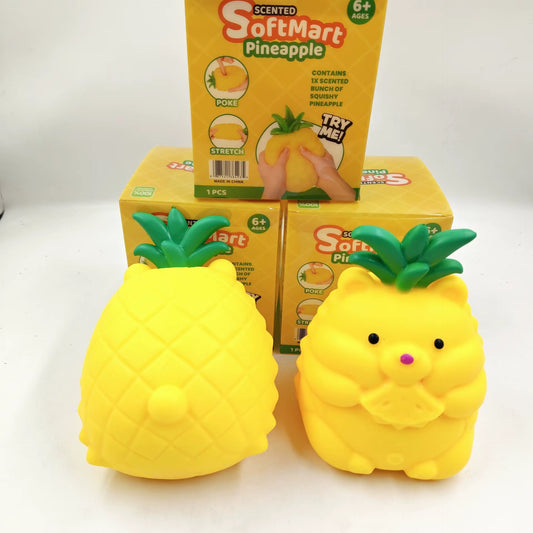 Jumbo Pineapple Bear Squishy