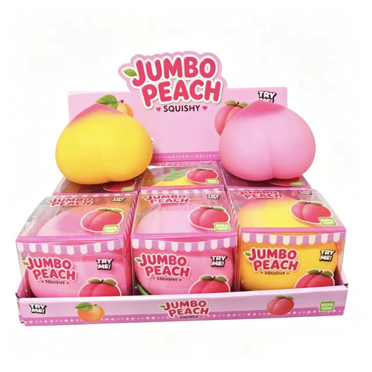 Jumbo Peach Scented Slow-Rise Squishy