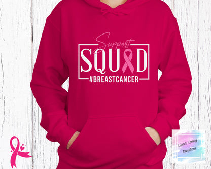 Breast Cancer Awareness Support Squad hoodie