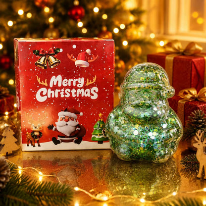 Glitter Santa Squishy Toy – Maltose-Style Sensory Fidget Toy (Pre-Order ETA Week of Sept 14)