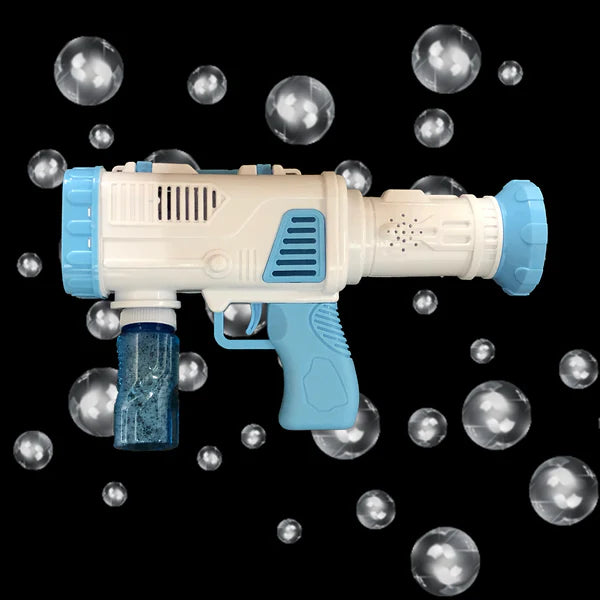 12-Hole Bubble Gun with Light & Music