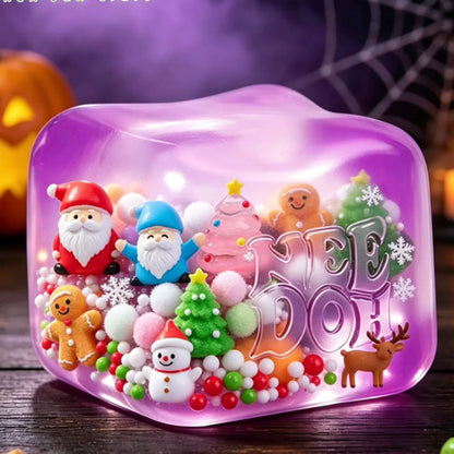 Christmas Nice Cube Squishy – Holiday Sensory Squeeze Block (Pre-Order ETA Week of Sept 14)