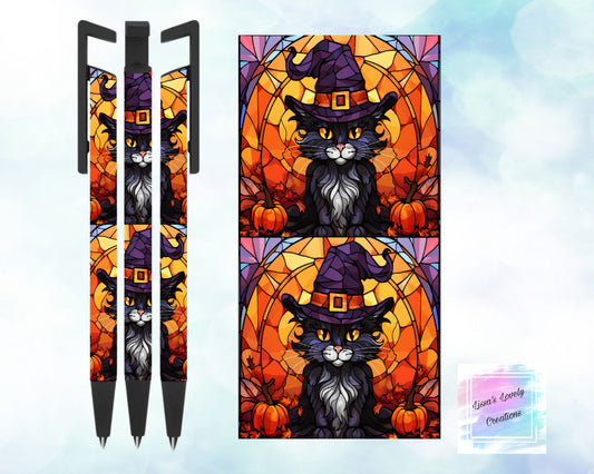 Stained Glass Cat Ink Pen