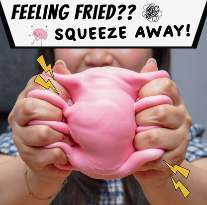 Giant Brain Stress Ball – Large Squishy Toy for Adults