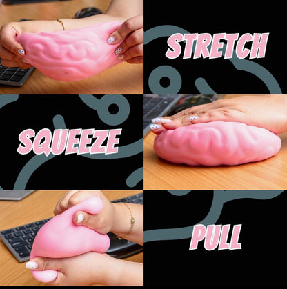 Giant Brain Stress Ball – Large Squishy Toy for Adults