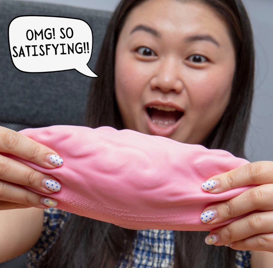 Giant Brain Stress Ball – Large Squishy Toy for Adults