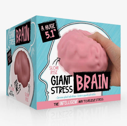 Giant Brain Stress Ball – Large Squishy Toy for Adults