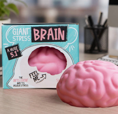 Giant Brain Stress Ball – Large Squishy Toy for Adults