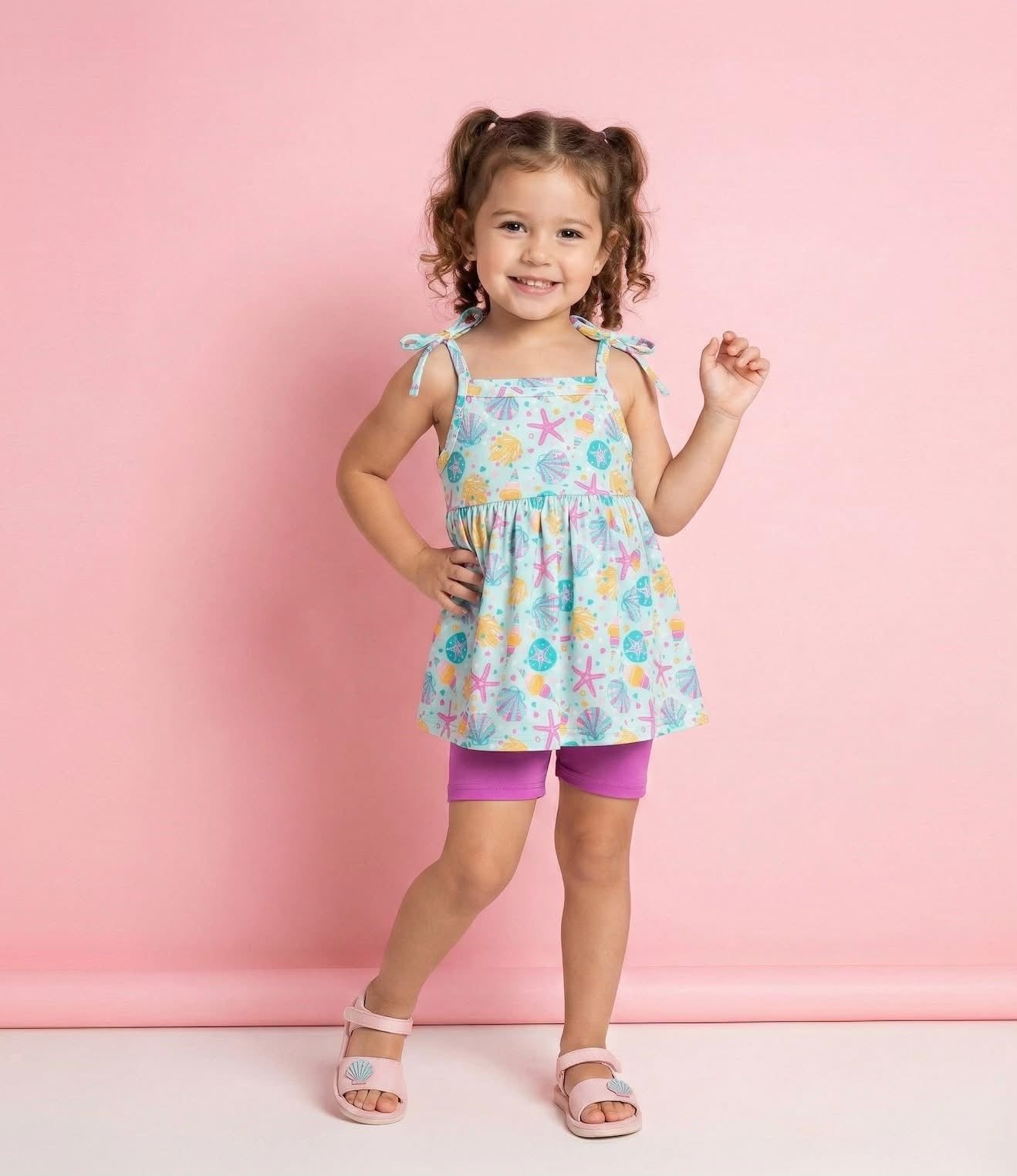 Neon Tide Shorts Set Pete+Lucy
