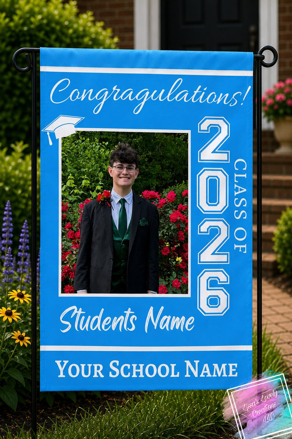 Custom Graduation Garden Flag – Class of 2026
