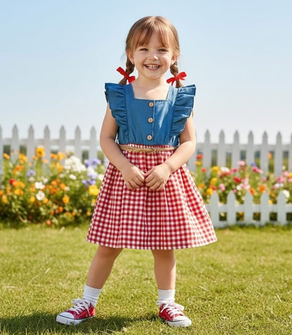Gingham Picnic Dress- Pete+Lucy