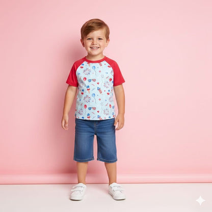 USA All Day Boys Top- Pete+Lucy