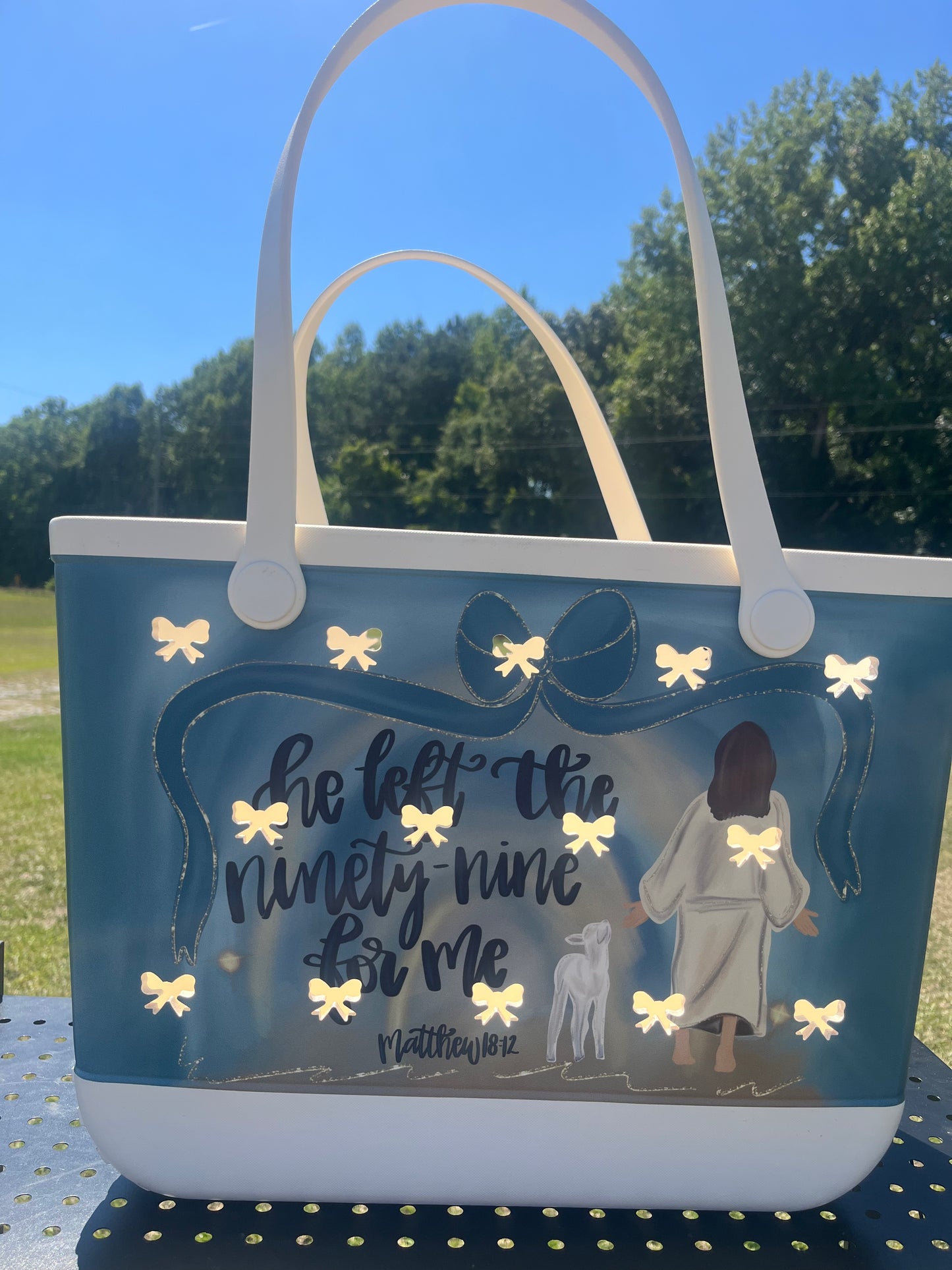 Custom limited release beach bag