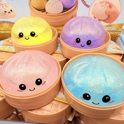 Mystery Squishy Dumpling- Glitter 2.0 (4 New Colors)