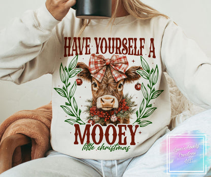 Have yourself a mooey little christmas shirt