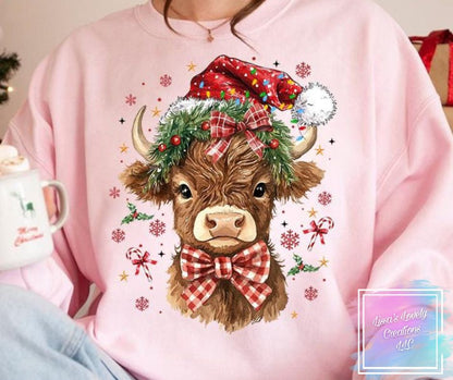 Christmas Highland Cow shirt