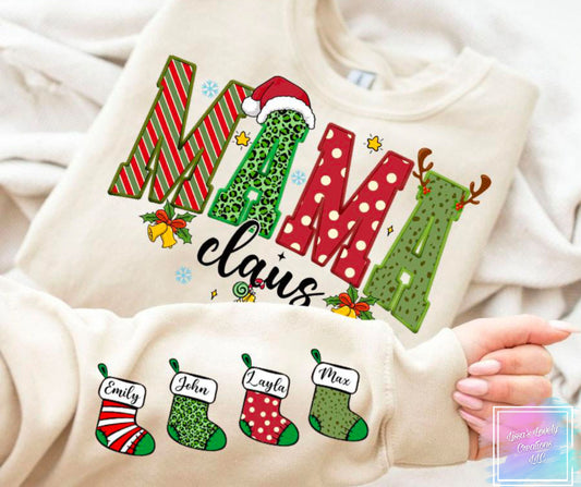 Custom Mama claus Shirt