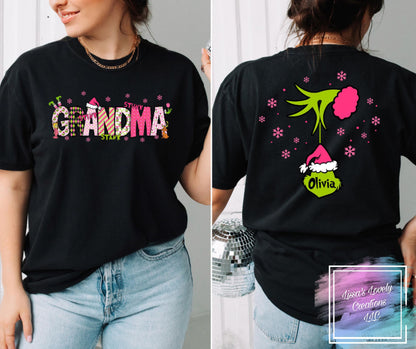 Custom Mama/ Grandma Grinchy Shirt