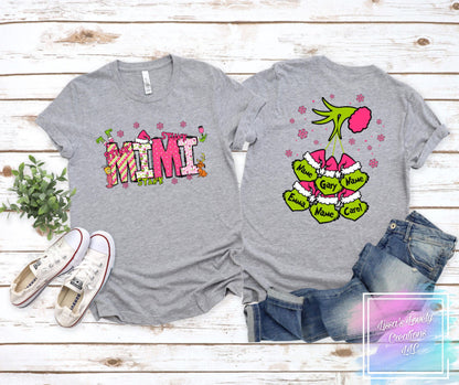 Custom Mama/ Grandma Grinchy Shirt