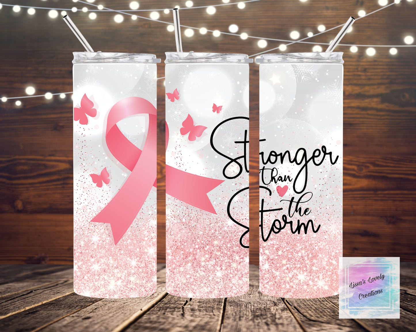 Breast Cancer Awareness Stronger Than The Storm Tumbler