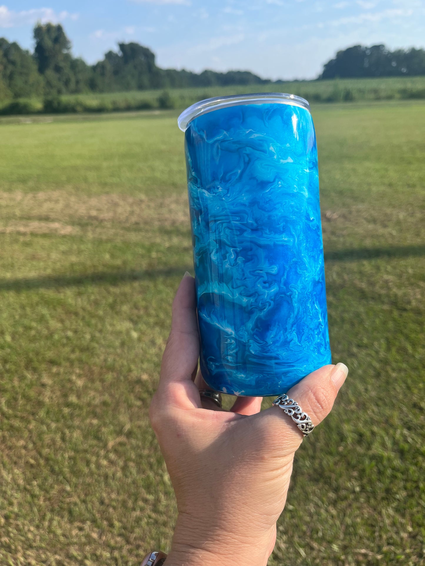 15oz Epoxy Tumbler (alcohol ink)